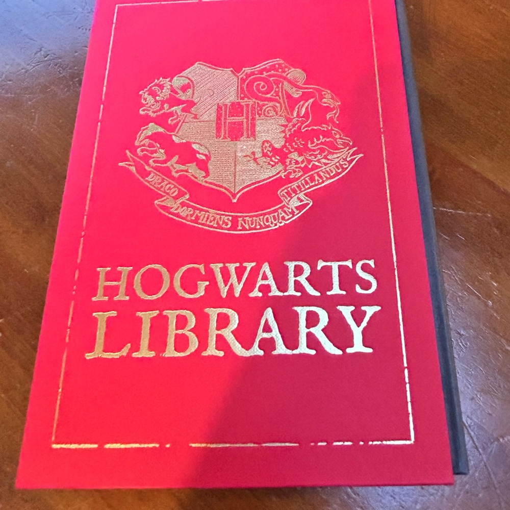 Hogwarts Library set of three hardcover books for Harry Potter fans- preloved
